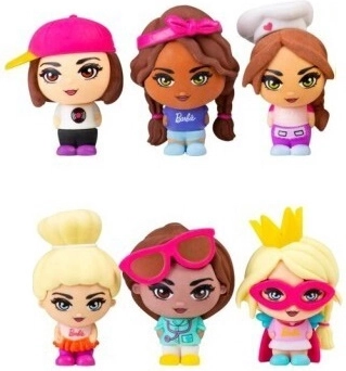 Gyűjtői figura BARBIE a MATTEL-től – meglepetés 2 az 1-ben (6 féle)