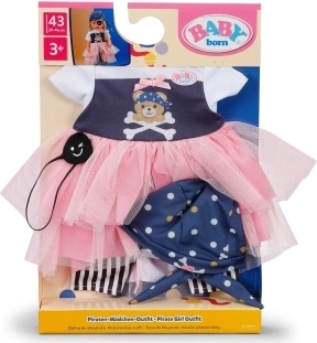 BABY born kalózlányka ruha 43 cm