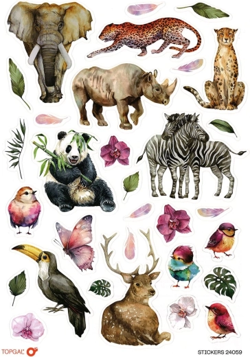 Topgal öntapadós matricák Animals
