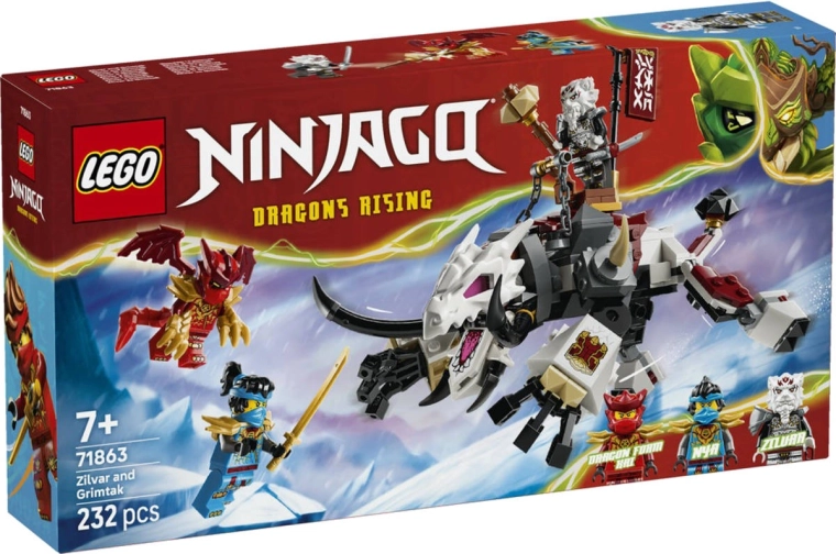 LEGO NINJAGO Zilvar és a Grimtak sárkánybestia