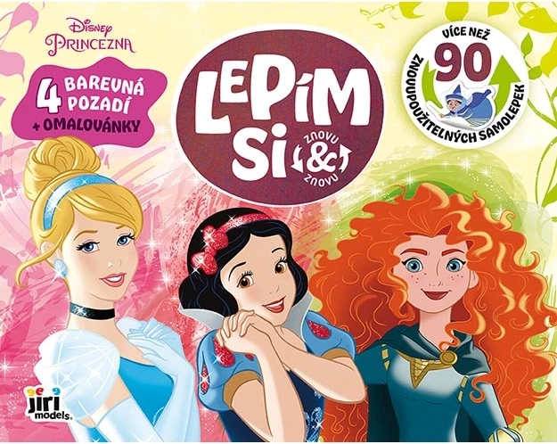 Disney hercegnők – újrahasználható statikus matricák és kifestők