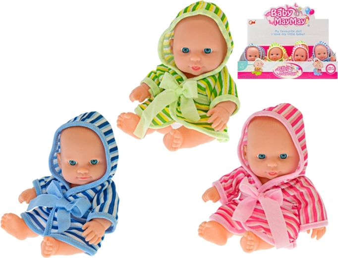 Baba csíkos köntösben, 20 cm