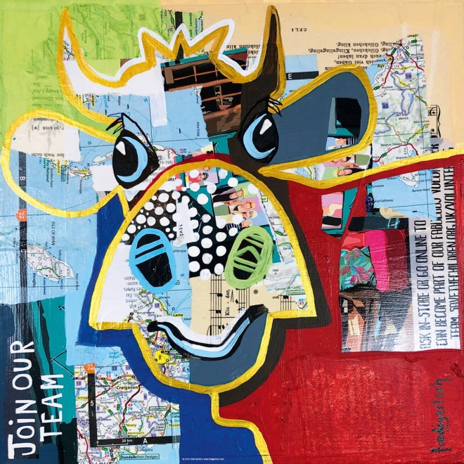 Négyzet alakú kirakó Pöttyös tehén 1000 darab