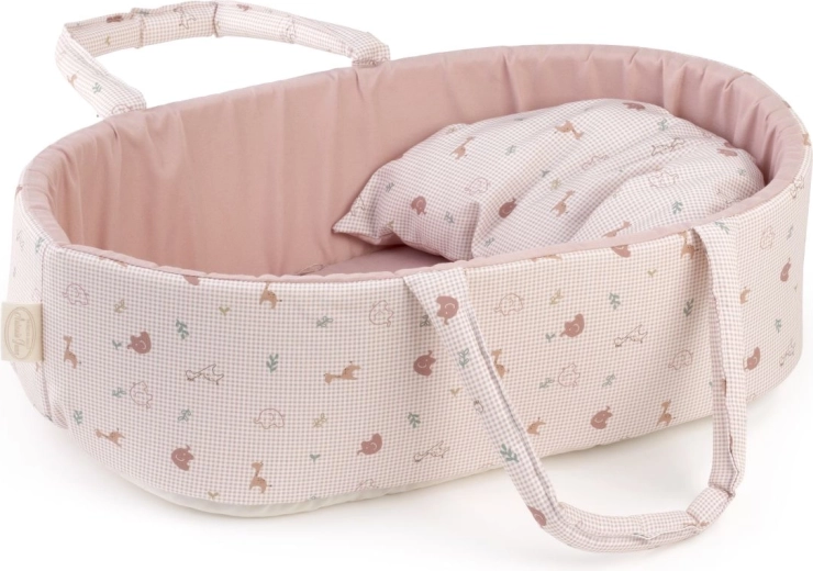 Antonio Juan Savanna hordozható textil mózeskosár párnával, legfeljebb 33 cm-es babákhoz