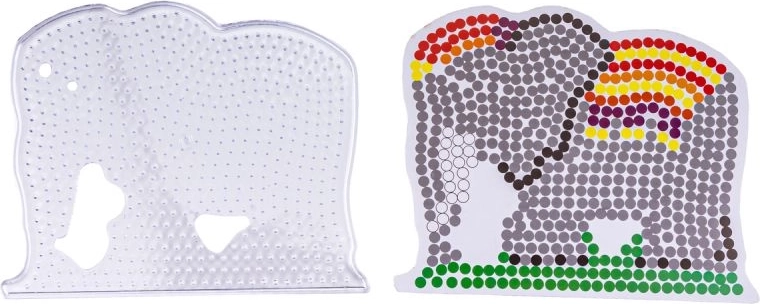 Elefánt sablon és alátét a pontos kirakáshoz