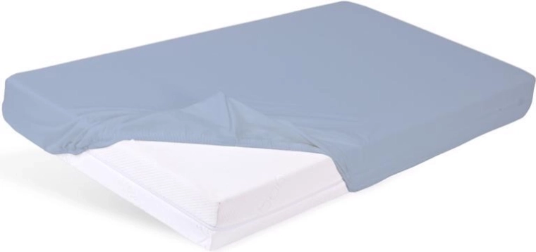 Babymatex vízhatlan gumis lepedő Bamboo világoskék 60 × 120 cm