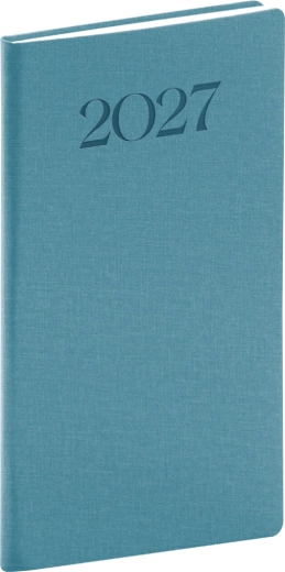 Notique zsebnaptár Biella 2027 kék 9 x 15,5 cm