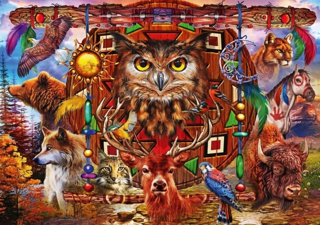 Puzzle Állati Totem 4000 Darab