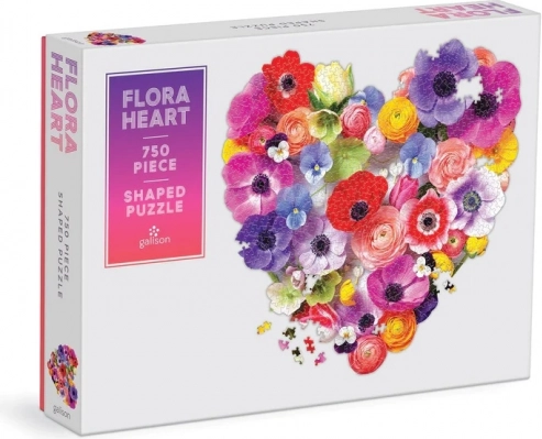 Galison puzzle Virágos szív 750 darab