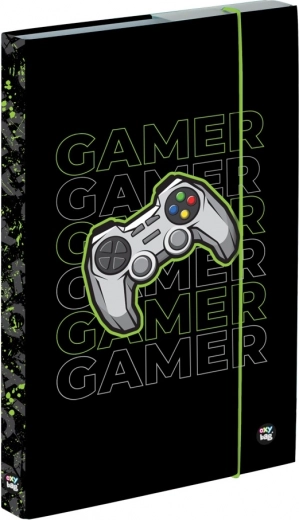 A4 füzetdoboz Gamer gumipánttal