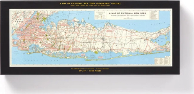 Panorámaképes puzzle A filmes New York térképe 1000 darab GALISON