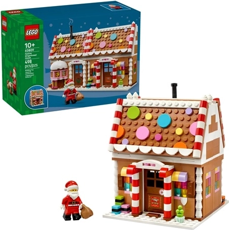 LEGO Iconic karácsonyi mézeskalács házikó