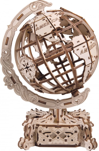 Fából készült 3D puzzle – WOODEN CITY földgömb