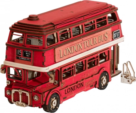 3D fa londoni emeletes busz kirakó