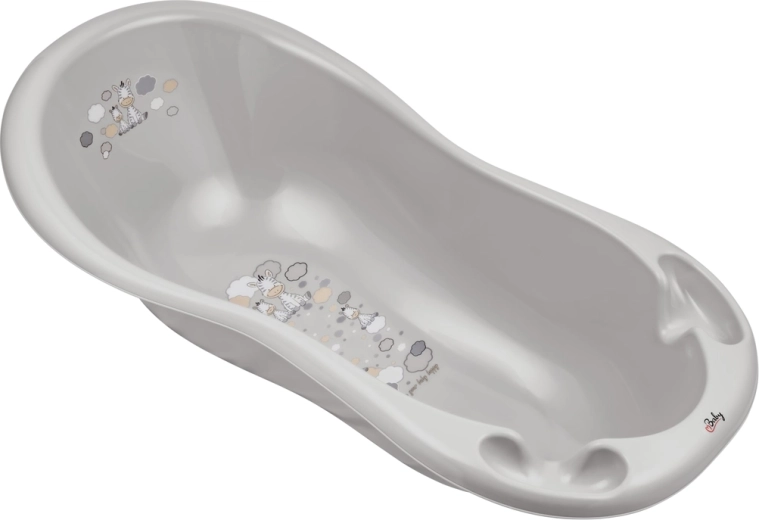 Maltex baba fürdetőkád Zebra 100 cm, szürke