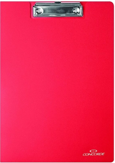 CONCORDE piros A4-es írótábla csipesszel