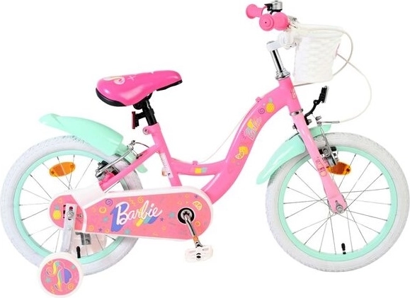 Barbie 16"-os gyerekkerékpár pasztell színekben