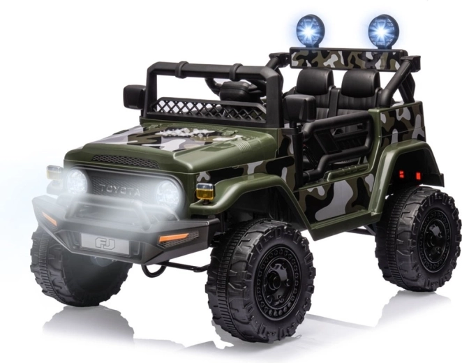 Elektromos Toyota FJ Cruiser Army gyerekautó