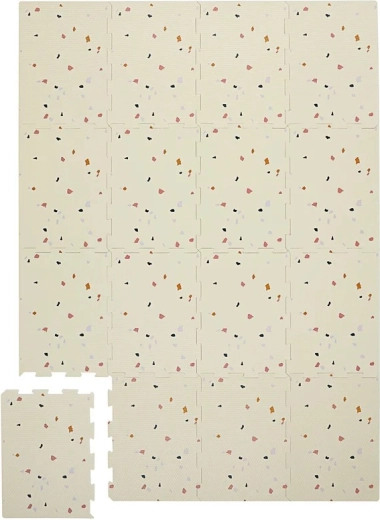 3 Sprouts habszivacs játszószőnyeg terrazzo krém