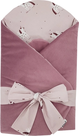 EKO pólya velvet külsővel és kivehető kókuszbetéttel – unicorn 75 × 75 cm