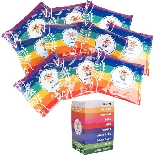 Holi színes por – 10×100 g készlet