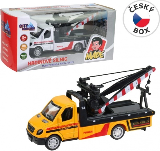 Vontató autó City Collection, felhúzós, 10,5 cm