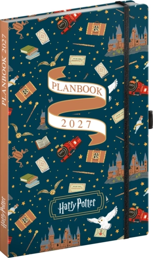 Notique planbook naptár és jegyzetfüzet Harry Potter – Hogwarts Express 2027, 13 × 21 cm