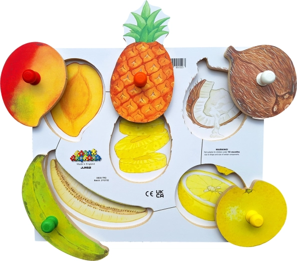 Just Jigsaws Hámozunk és Szeletelünk Termények 3 - Fa Puzzle