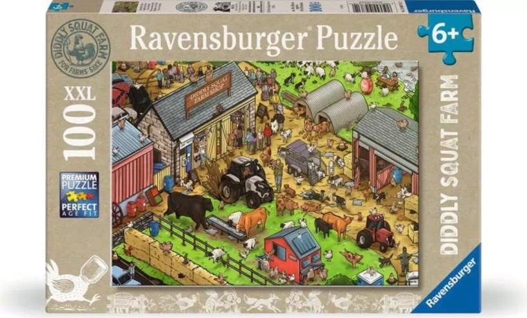 Ravensburger Diddly Squat Farm Shop XXL puzzle, 100 darabos