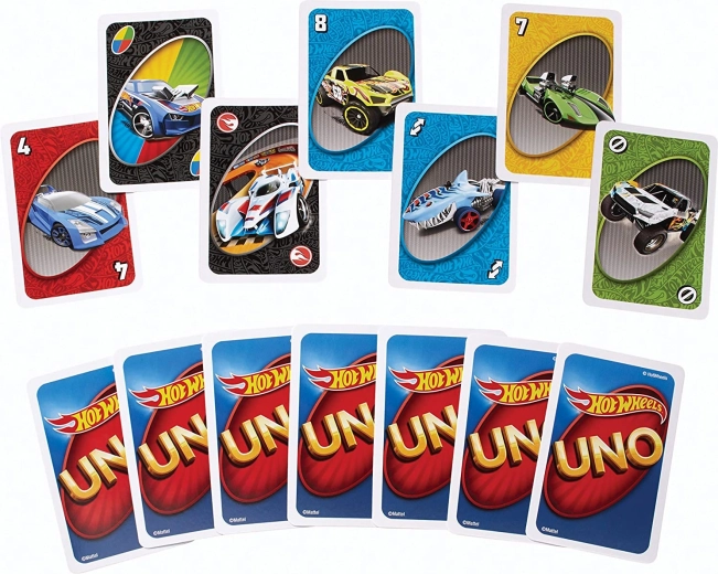 Hot Wheels versenystílus minden kártyán