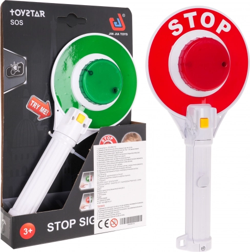 Gyermek interaktív rendőri stopp tábla 3+
