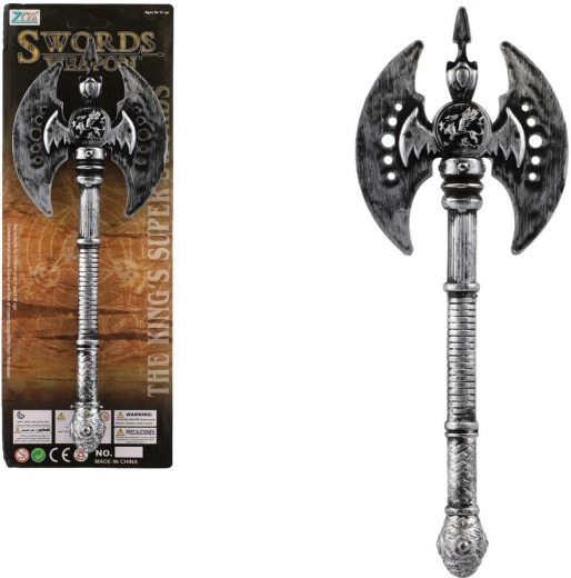 Ókori műanyag fejsze 30 cm – ezüst