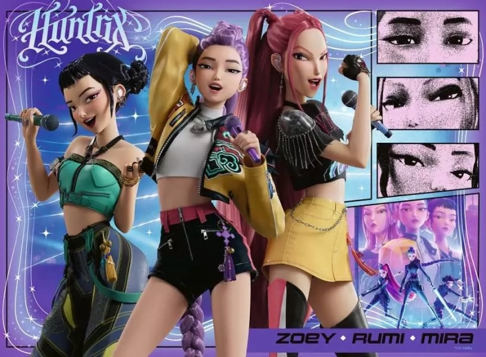 Ravensburger puzzle K-pop: Démonvadászok XXL 100 darabos