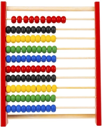 10 sor és 100 gyöngy a könnyű számoláshoz