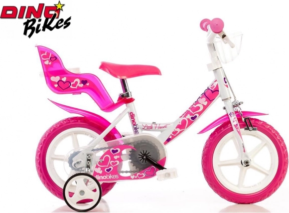 Dino Bikes fehér gyerekkerékpár 12" 2017