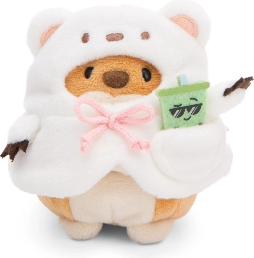 Nici MyMochi kutyus Hiro 8 cm jegesmedve jelmezben bubble teával, ajándékszett