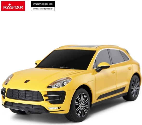 Rastar Porsche Macan Turbo távirányítós autó 1:24 sárga