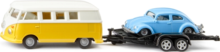 Siku Super – Volkswagen T1 utánfutóval és Bogárral 1:50