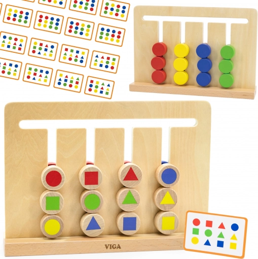 VIGA logikai játék – színek és formák Montessori