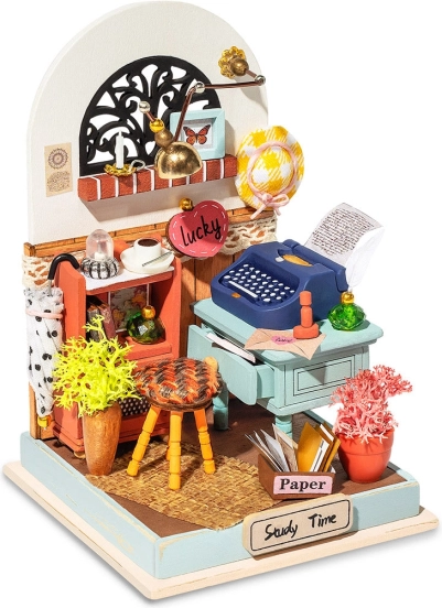 Robotime miniatűr lakás Tanulószoba