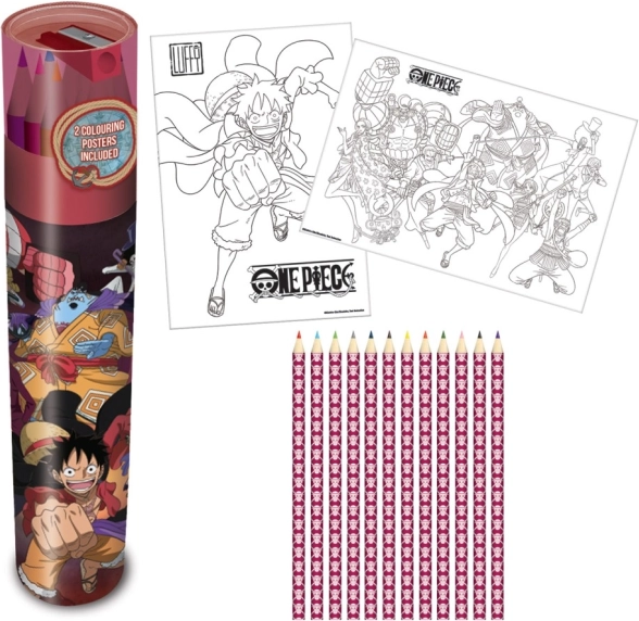 ONE PIECE színesceruza-készlet 12 db tokban