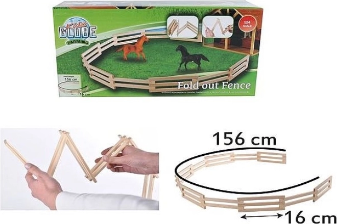 Fa állatkerítés 156 cm 1:24 Kids Globe