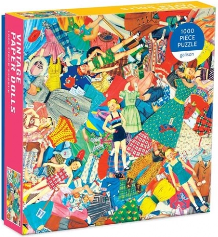 Galison vintage papír babák puzzle, 1000 darab