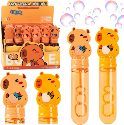 Buborékfújó kapibara 35 ml hármas gyűrűvel