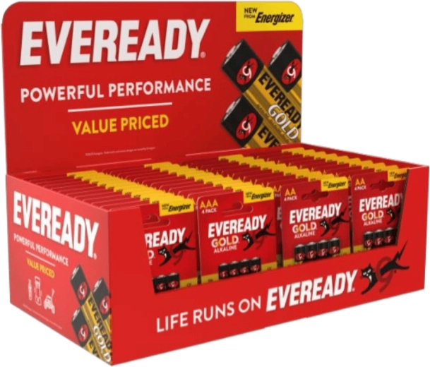 Energizer elemtartó állvány Eveready HK 4F