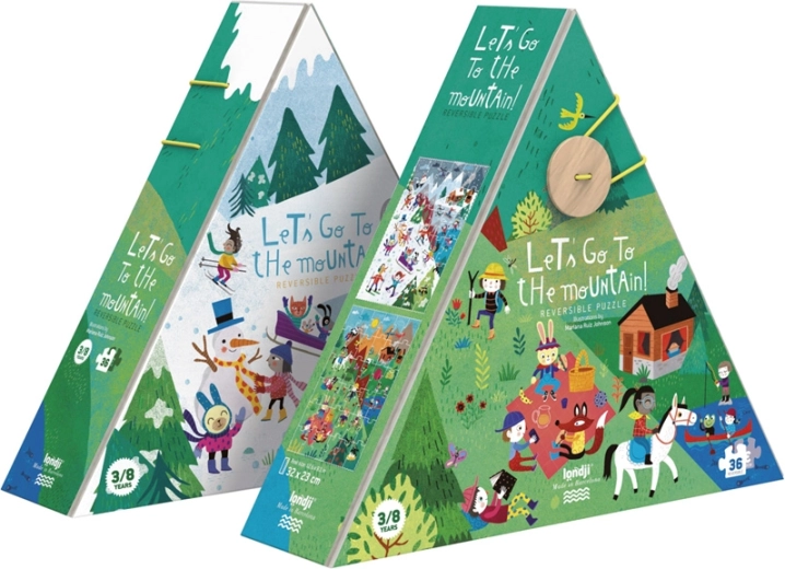 Kétoldalas hegyi puzzle nyár és tél LONDJI