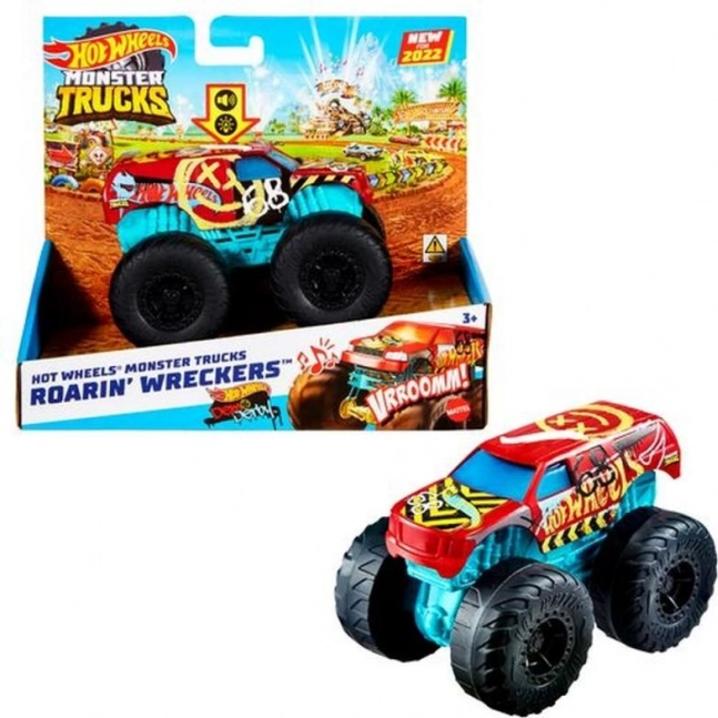 Hot Wheels Monster Trucks Race Ace hang- és fényeffektekkel 1:43 – Bone