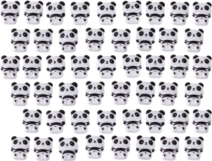 50 pandafigura és kiegészítők a készletben