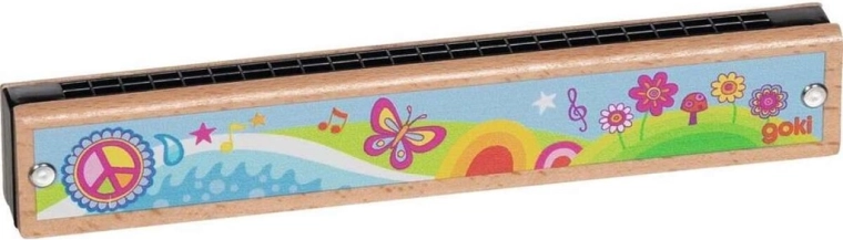Goki fa szájharmonika Flower