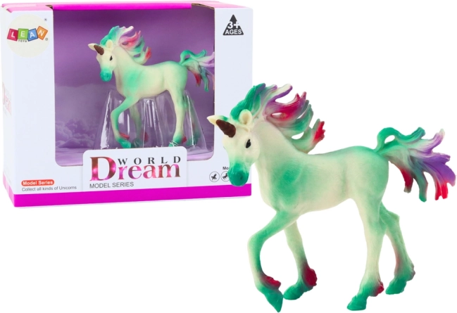 Gyűjthető figura – kicsi zöld egyszarvú, 8 cm